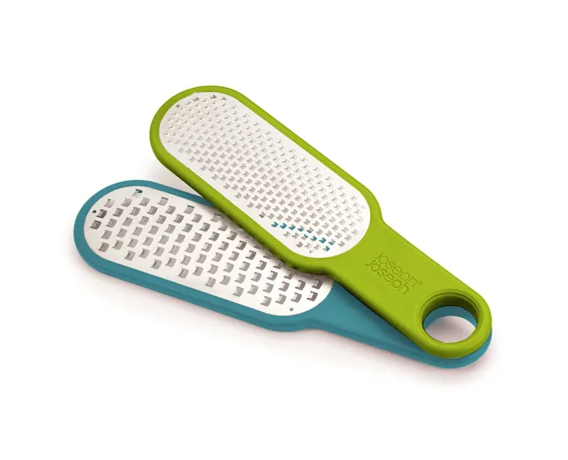 joseph-joseph-duo-set-2-grattugie-da-cucina-con-lame-in-acciaio-inox-grana-larga image 1