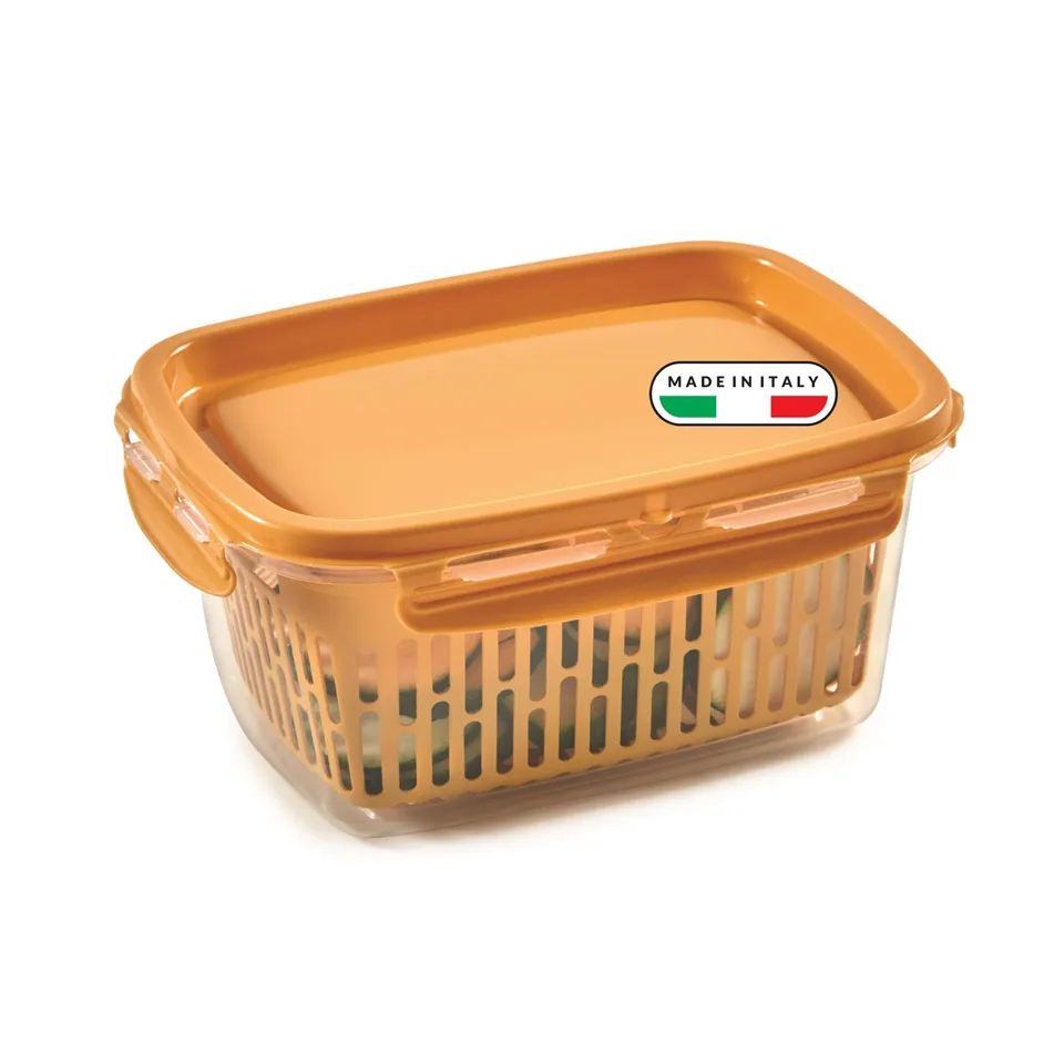 snips-veggie-snipslock-contenitore-alimenti-rettangolare-1-2-l-con-cestello-fora image 1
