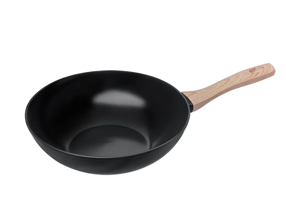 pyrex-cook-care-wok-antiaderente-senza-pfas-28-cm-in-alluminio-riciclato-compati image 1