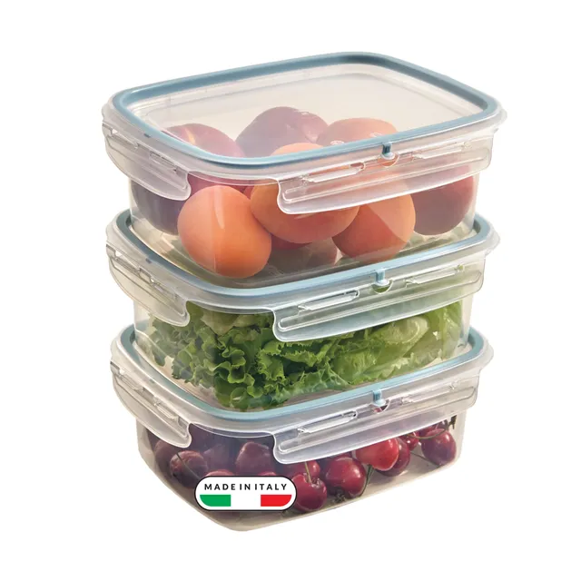 snips-set-3-contenitori-alimenti-1-8l-trasparenti-con-coperchio-salva-freschezza image 1