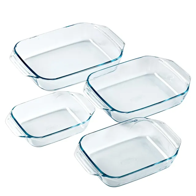 pyrex-set-di-4-pirofile-rettangolari-in-vetro-borosilicato-27-31-35-39-cm image 1
