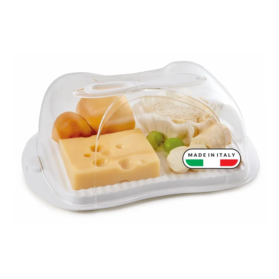 snips-contenitore-formaggio-frigo-3-l-con-coperchio-trasparente-vassoio-tagliere image 1