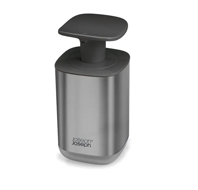 joseph-joseph-easy-push-dispenser-di-sapone-igienico-con-pompa-larga-acciaio-ino image 1