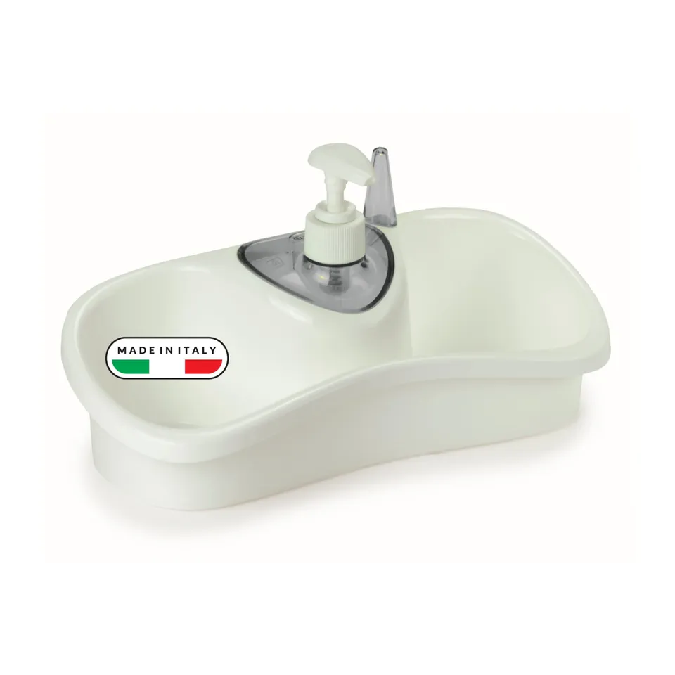 snips-saponello-dispenser-sapone-cucina-2in1-200-ml-con-2-vani-portasponge-porta image 1