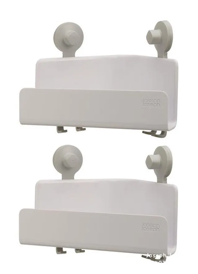 joseph-joseph-easystore-set-2-box-doccia-angolari-autodrenanti-bianchi-ripiani-c image 1