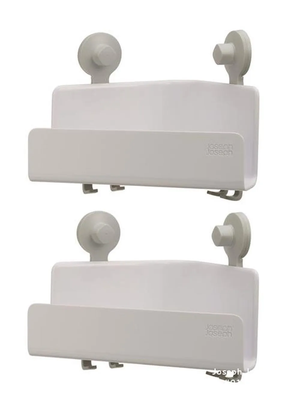 joseph-joseph-easystore-set-2-box-doccia-angolari-autodrenanti-bianchi-ripiani-c image 1