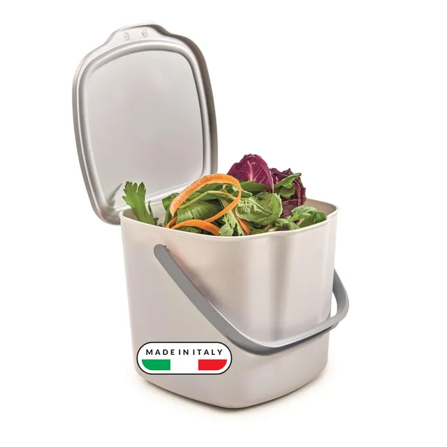snips-pattumiera-umido-cucina-3-l-da-appendere-con-coperchio-rimovibile-manico-e image 1