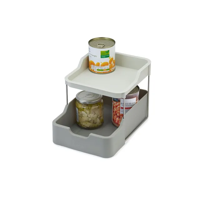joseph-joseph-duo-organizzatore-armadio-cucina-a-2-livelli-con-cassetto-per-spez image 1