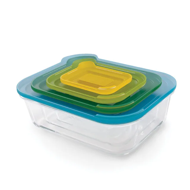joseph-joseph-nest-glass-set-di-4-contenitori-alimentari-in-vetro-borosilicato-c image 1