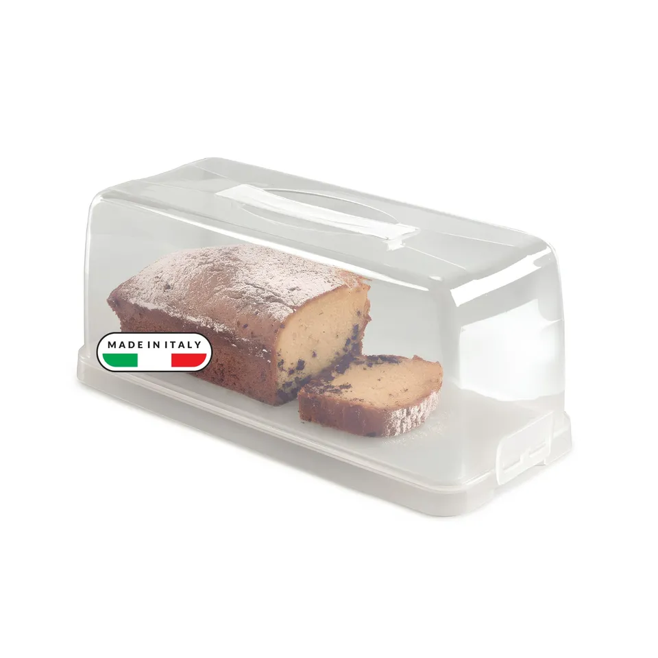 snips-porta-plumcake-contenitore-rettangolare-per-dolci-con-vassoio-maniglia-e-2 image 1