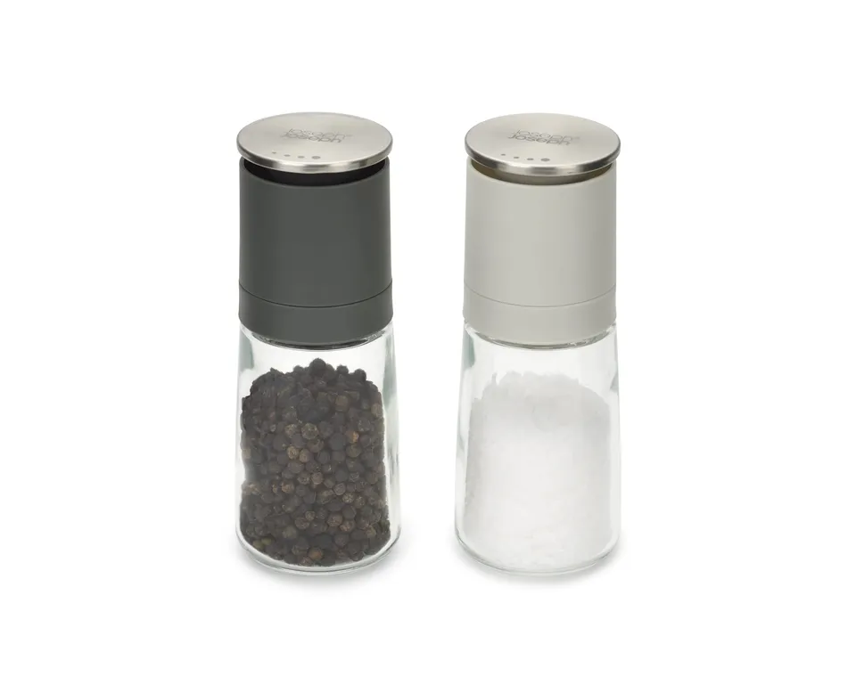 joseph-joseph-duo-set-macinasale-e-macinapepe-manuale-in-acciaio-inox-con-meccan image 1