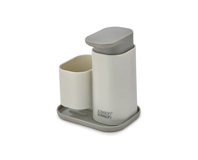 joseph-joseph-duo-dispenser-sapone-liquido-per-lavello-con-portaspugna-ventilato image 1