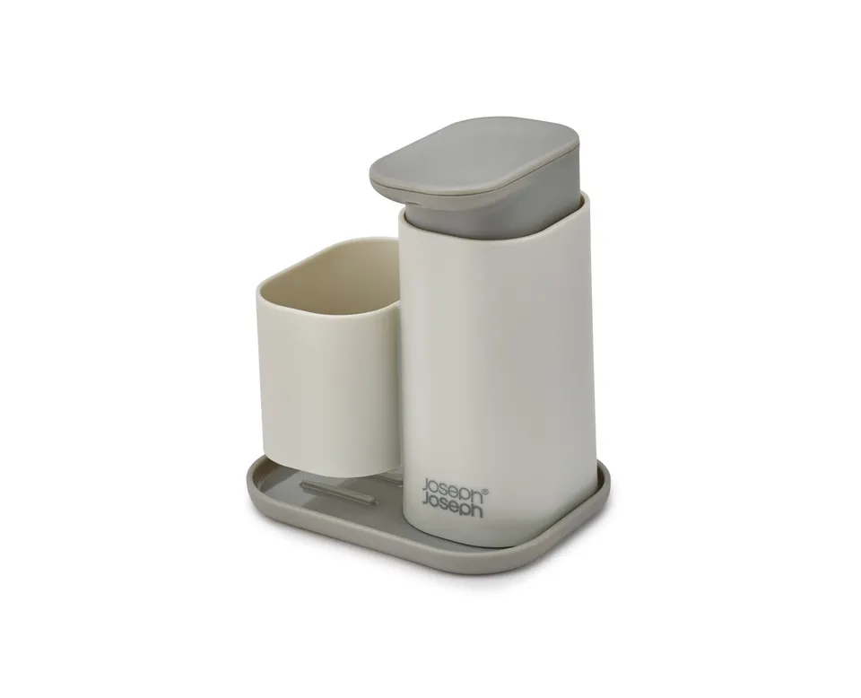 joseph-joseph-duo-dispenser-sapone-liquido-per-lavello-con-portaspugna-ventilato image 1