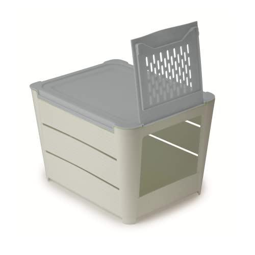 snips-porta-patate-e-ortaggi-3-kg-impilabile-con-coperchio-areato-bianco-grigio- image 8