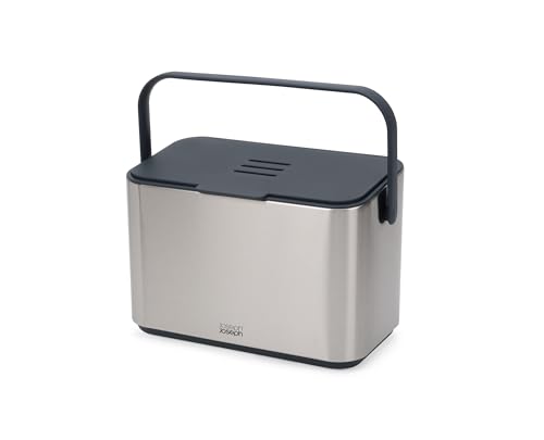 joseph-joseph-collect-pattumiera-per-rifiuti-alimentari-organici-4l-in-acciaio-i image 8