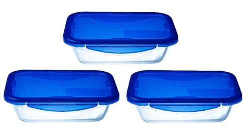 pyrex-cook-go-set-di-3-porta-pranzo-rettangolari-in-vetro-con-coperchio-blu-erme image 8