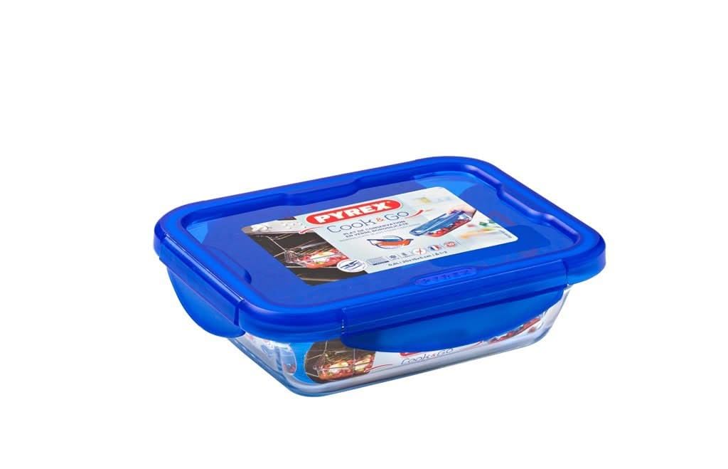 pyrex-cook-go-set-di-3-porta-pranzo-rettangolari-in-vetro-con-coperchio-blu-erme image 3