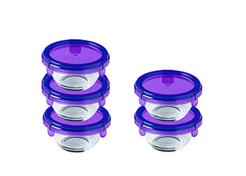 pyrex-my-first-pyrex-set-5-contenitori-rotondi-in-vetro-0-2-l-con-coperchio-erme image 8