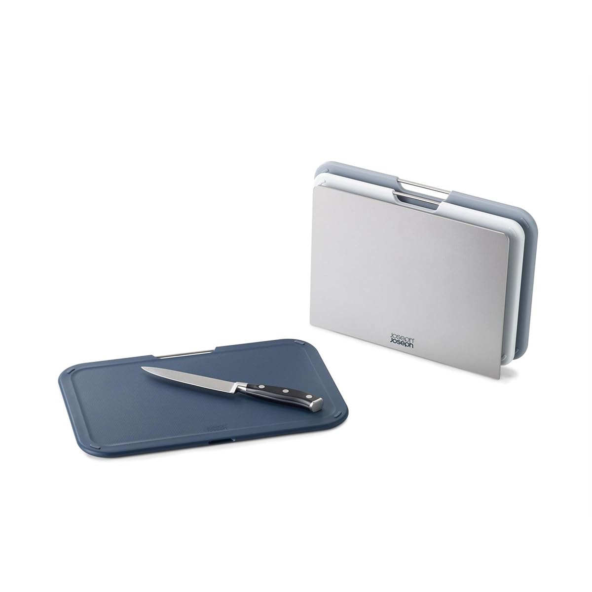 joseph-joseph-nest-set-di-3-taglieri-da-cucina-con-supporto-grigio-blu image 2