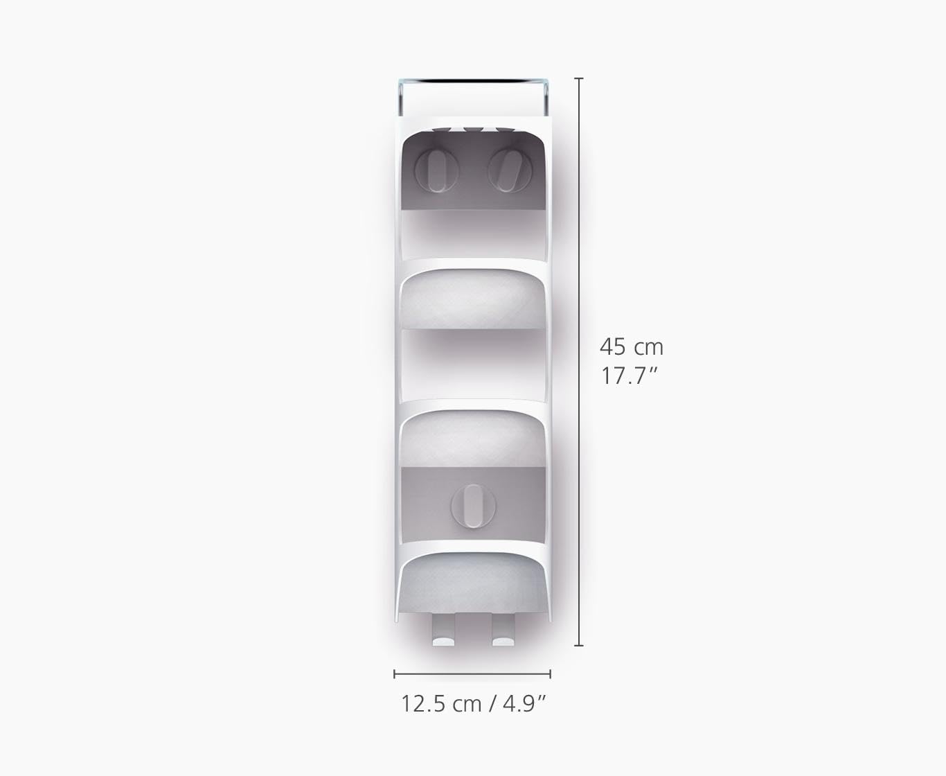 joseph-joseph-capsule-mensola-da-doccia-a-4-piani-organizzatore-compatto-da-bagn image 2
