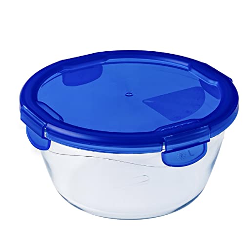 pyrex-cook-go-teglia-multiuso-tonda-con-coperchio-ermetico-vetro-trasparente-blu image 8