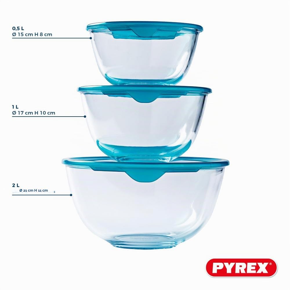 pyrex-prep-store-set-3-ciotole-in-vetro-borosilicato-con-coperchio-ermetico-da-0 image 4