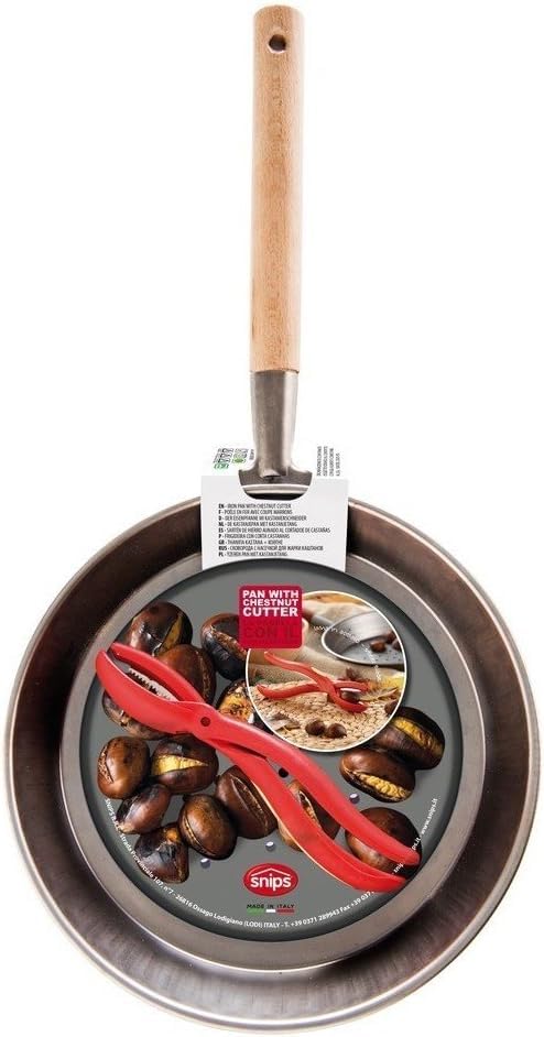 snips-kit-padella-per-castagne-27-cm-in-ferro-con-manico-in-legno-e-tagliacastag image 4