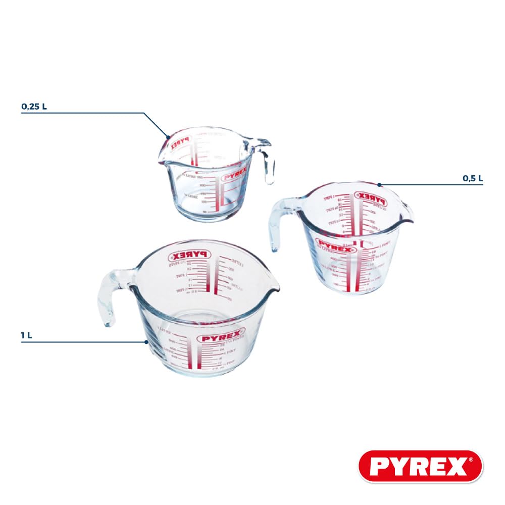 pyrex-classic-set-misure-graduate-in-vetro-borosilicato-3-pezzi-scala-in-ml-becc image 4