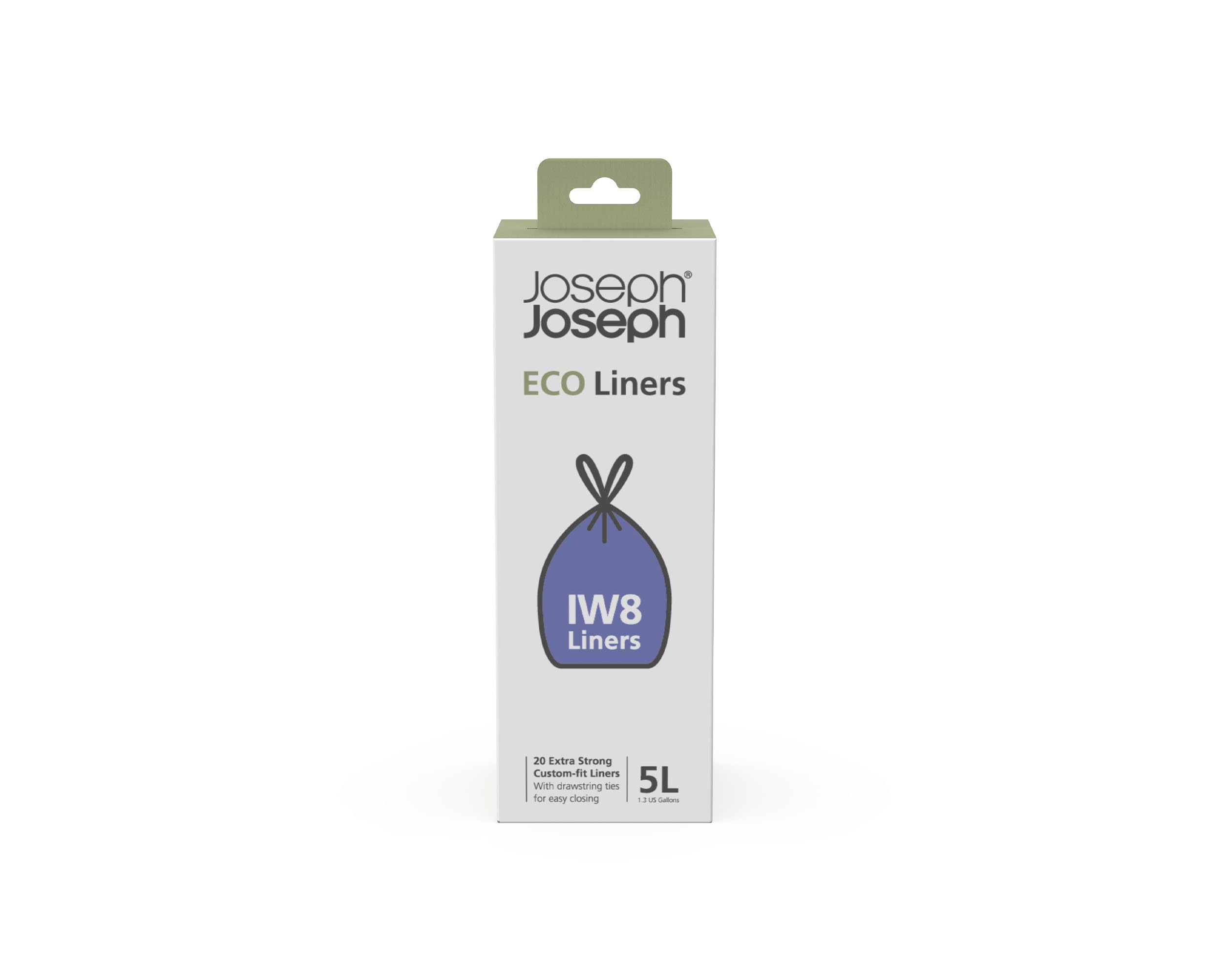 joseph-joseph-eco-liners-iw8-sacchetti-immondizia-ecologici-5-l-con-manici-a-cou image 1