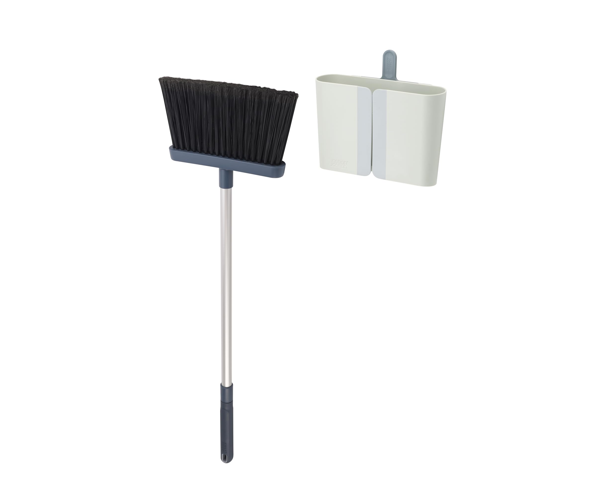 joseph-joseph-cleanstore-set-scopa-e-salvascopa-spazzatrice-con-asta-telescopica image 1