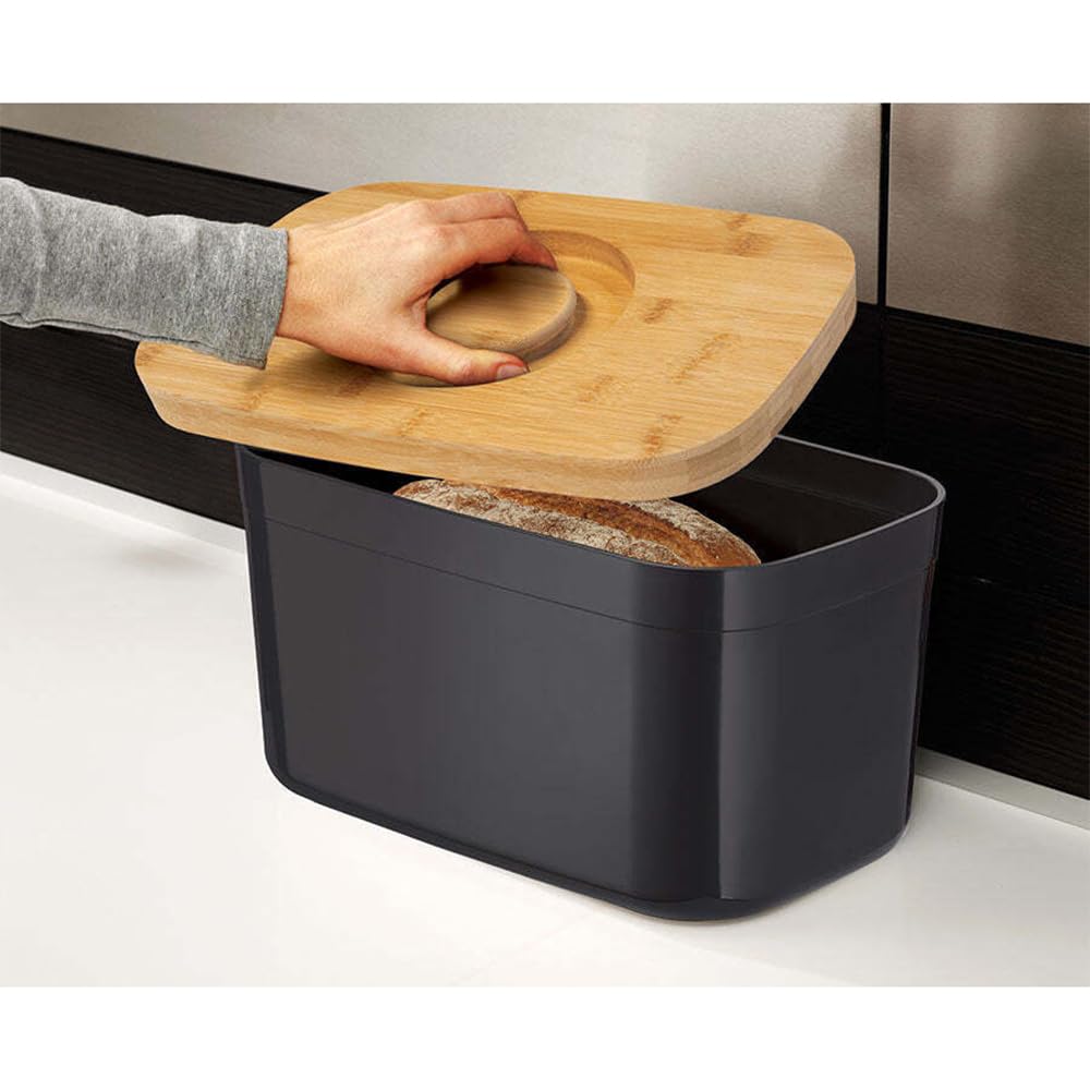 joseph-joseph-cestino-portapane-da-cucina-con-coperchio-tagliere-in-bamb-e-base- image 2