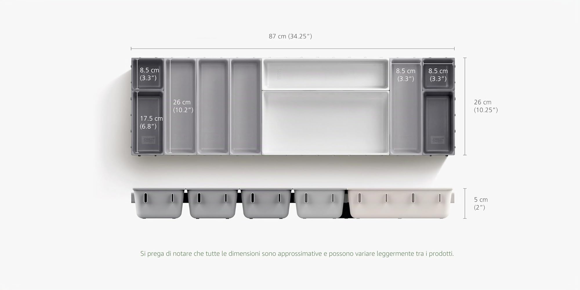 joseph-joseph-blox-set-di-10-organizer-per-cassetti-modularesi-per-posate-utensi image 4