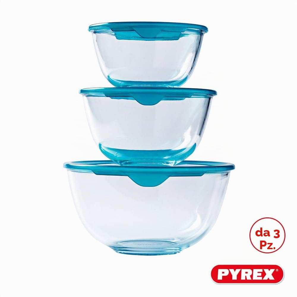 pyrex-prep-store-set-3-ciotole-in-vetro-borosilicato-con-coperchio-ermetico-da-0 image 2