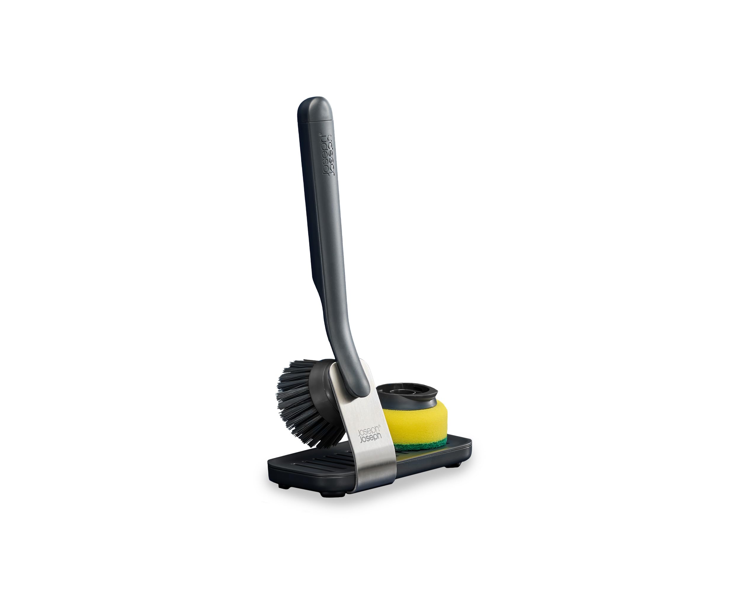 joseph-joseph-sinktech-spazzola-da-piatti-con-supporto-in-acciaio-inox-raschiett image 8