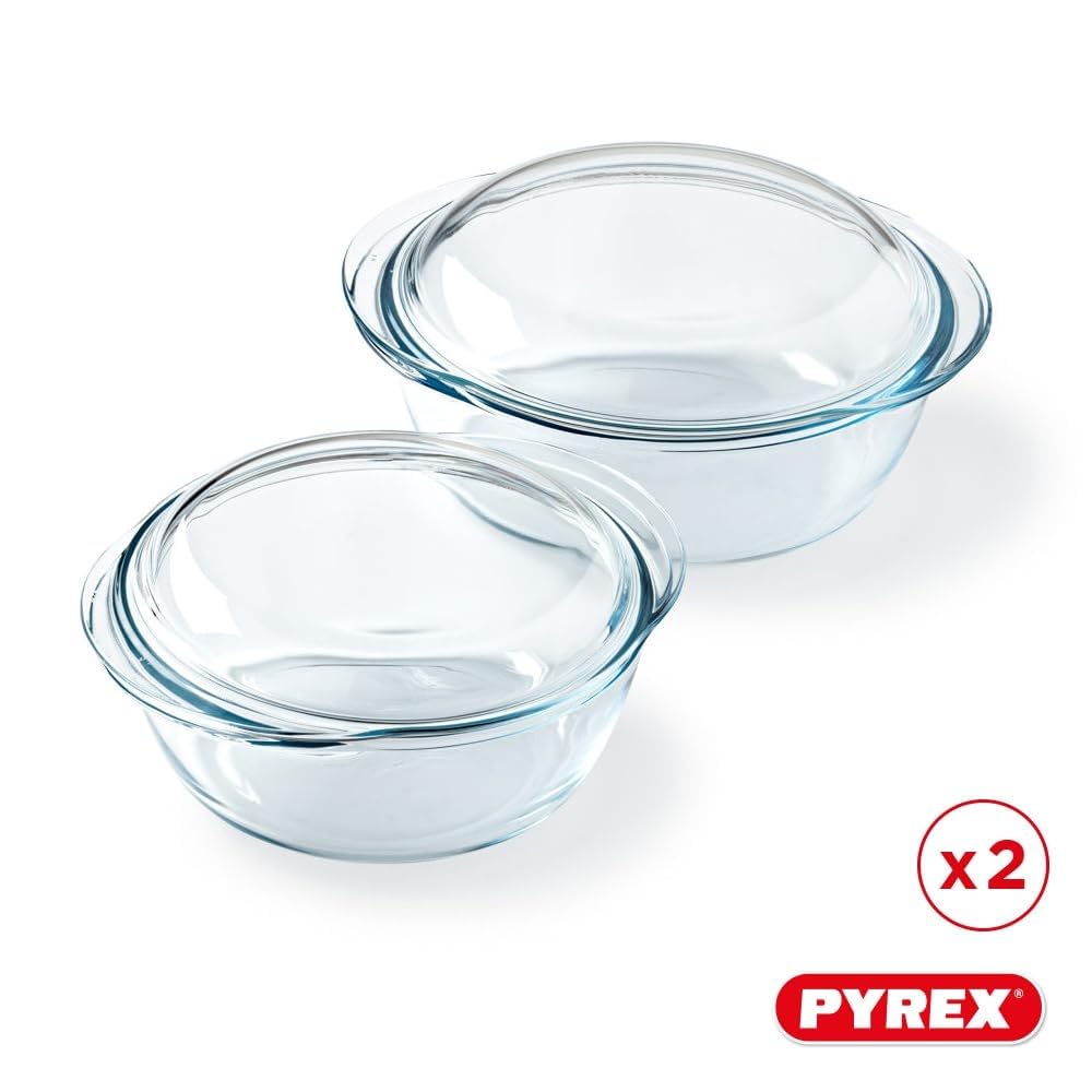 pyrex-casseruola-in-vetro-borosilicato-set-di-2-da-1-6-l-e-2-3-l-con-coperchio-p image 1
