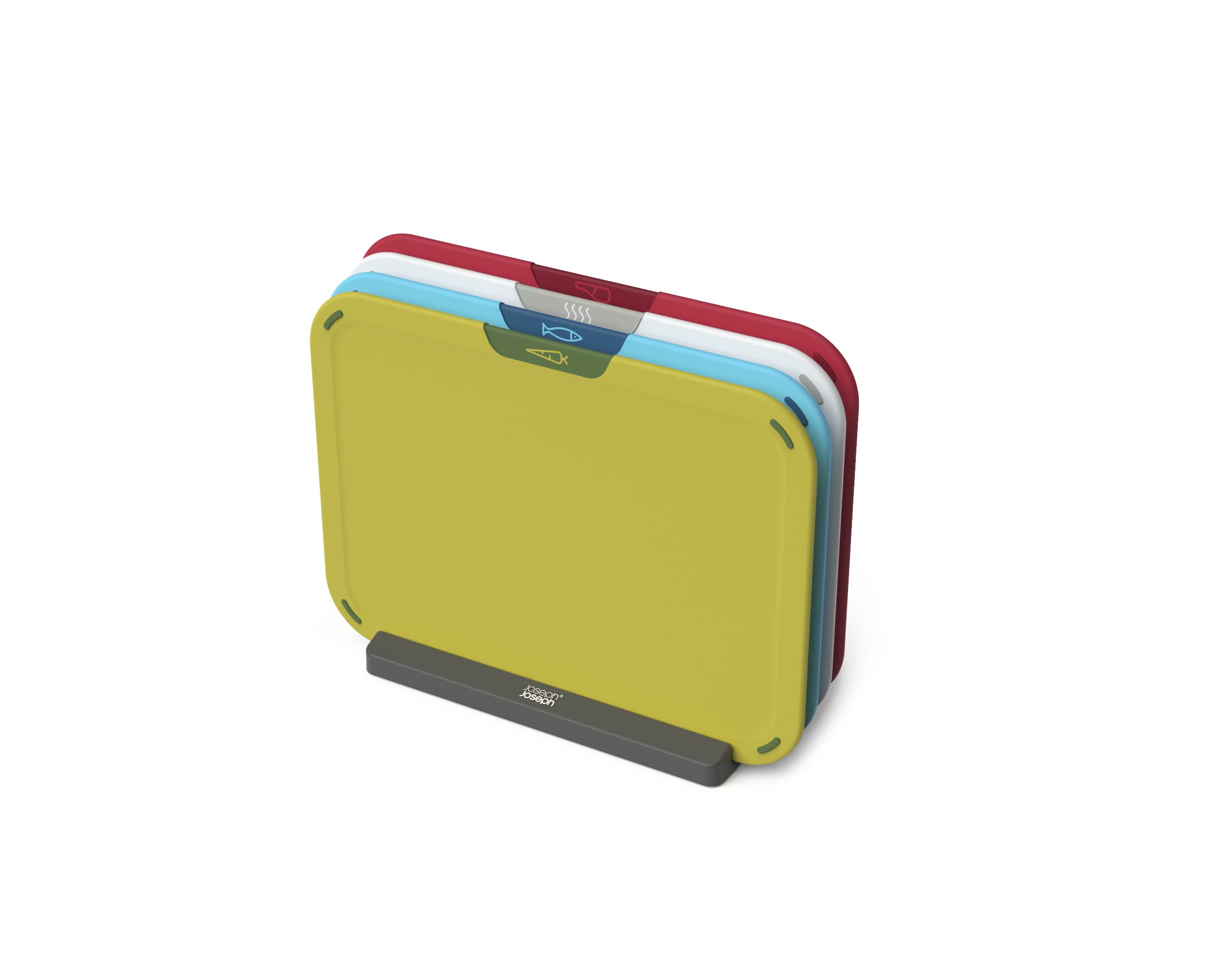 joseph-joseph-duo-icon-set-di-4-taglieri-da-cucina-con-supporto-antiscivolo-codi image 1
