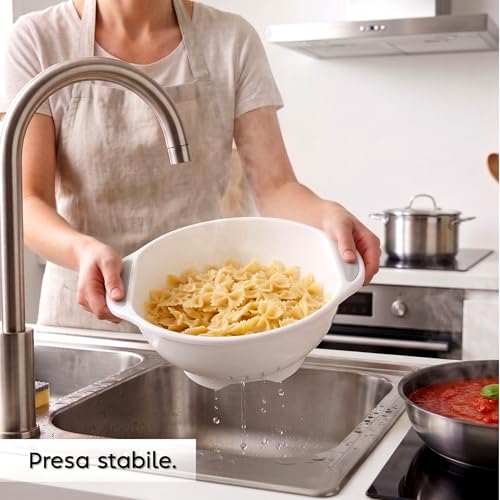 snips-scolapasta-28-cm-colapasta-da-cucina-in-plastica-con-manici-laterali-e-tag image 8