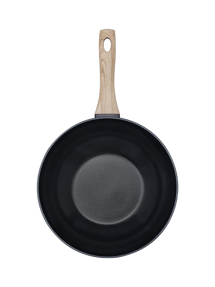 pyrex-cook-care-wok-antiaderente-senza-pfas-28-cm-in-alluminio-riciclato-compati image 2