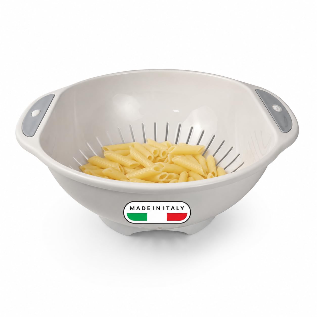 snips-scolapasta-28-cm-colapasta-da-cucina-in-plastica-con-manici-laterali-e-tag image 1