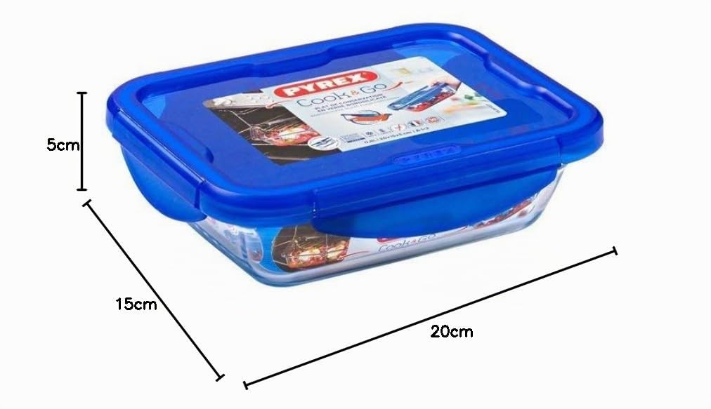 pyrex-cook-go-set-di-3-porta-pranzo-rettangolari-in-vetro-con-coperchio-blu-erme image 7