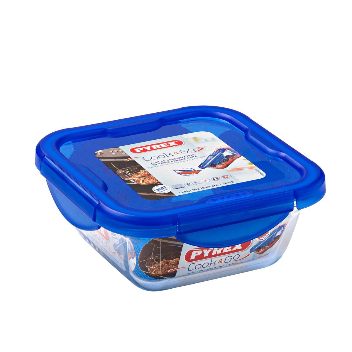 pyrex-cook-go-teglia-multiusa-quadrata-con-coperchio-ermetico-vetro-freezer-forn image 4