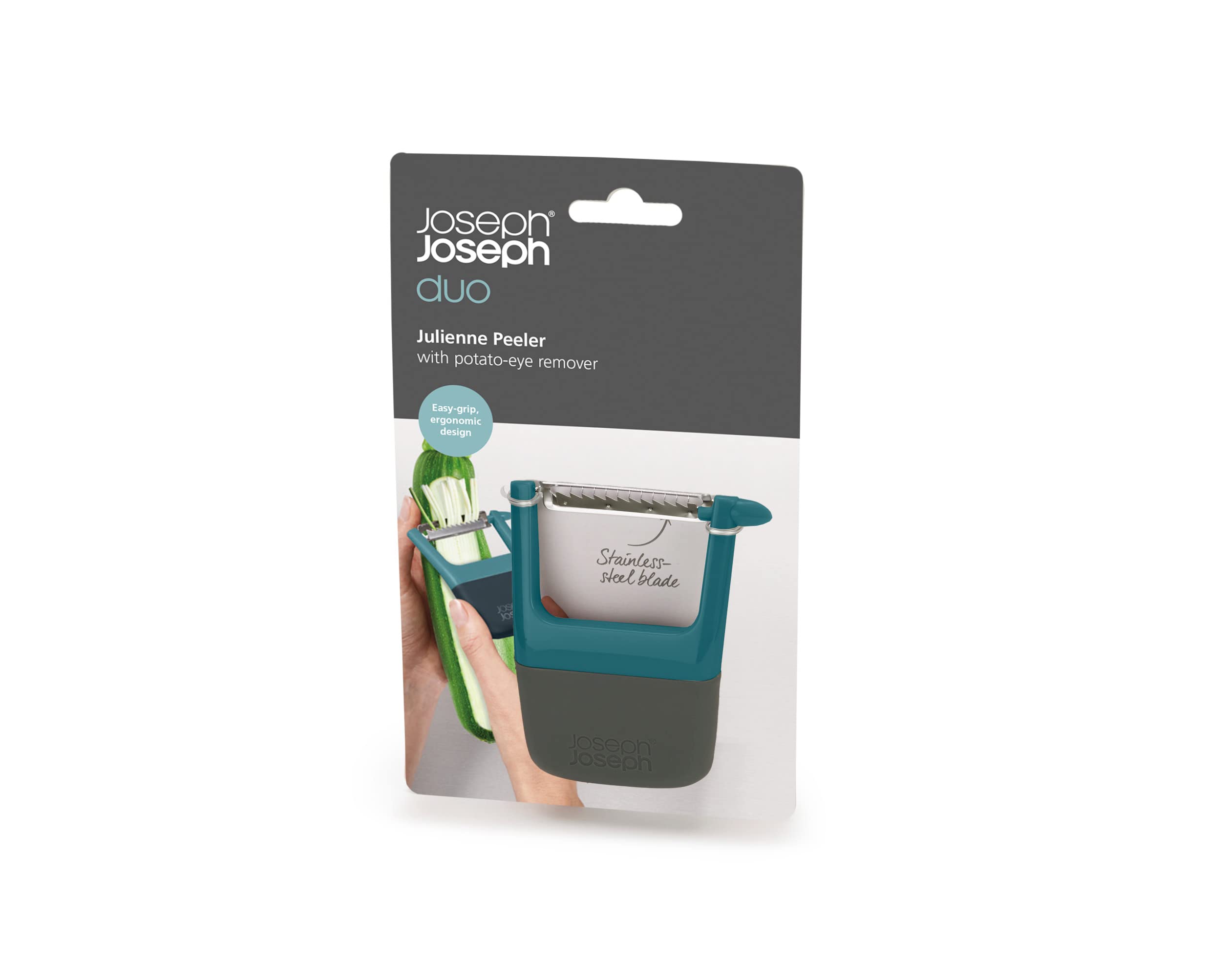 joseph-joseph-duo-pela-patate-e-verdure-julienne-multifunzione-con-impugnatura-e image 2