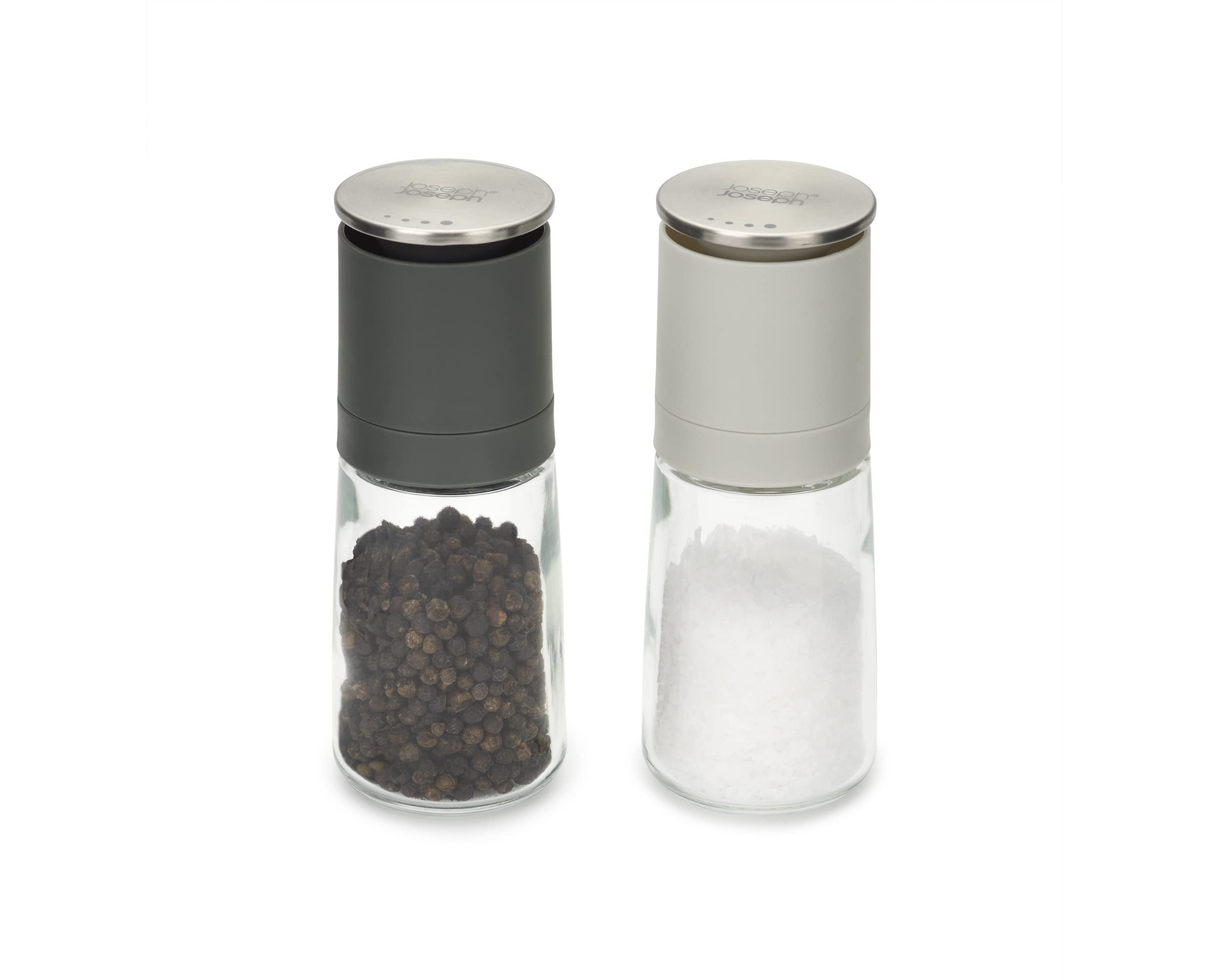 joseph-joseph-duo-set-macinasale-e-macinapepe-manuale-in-acciaio-inox-con-meccan image 1