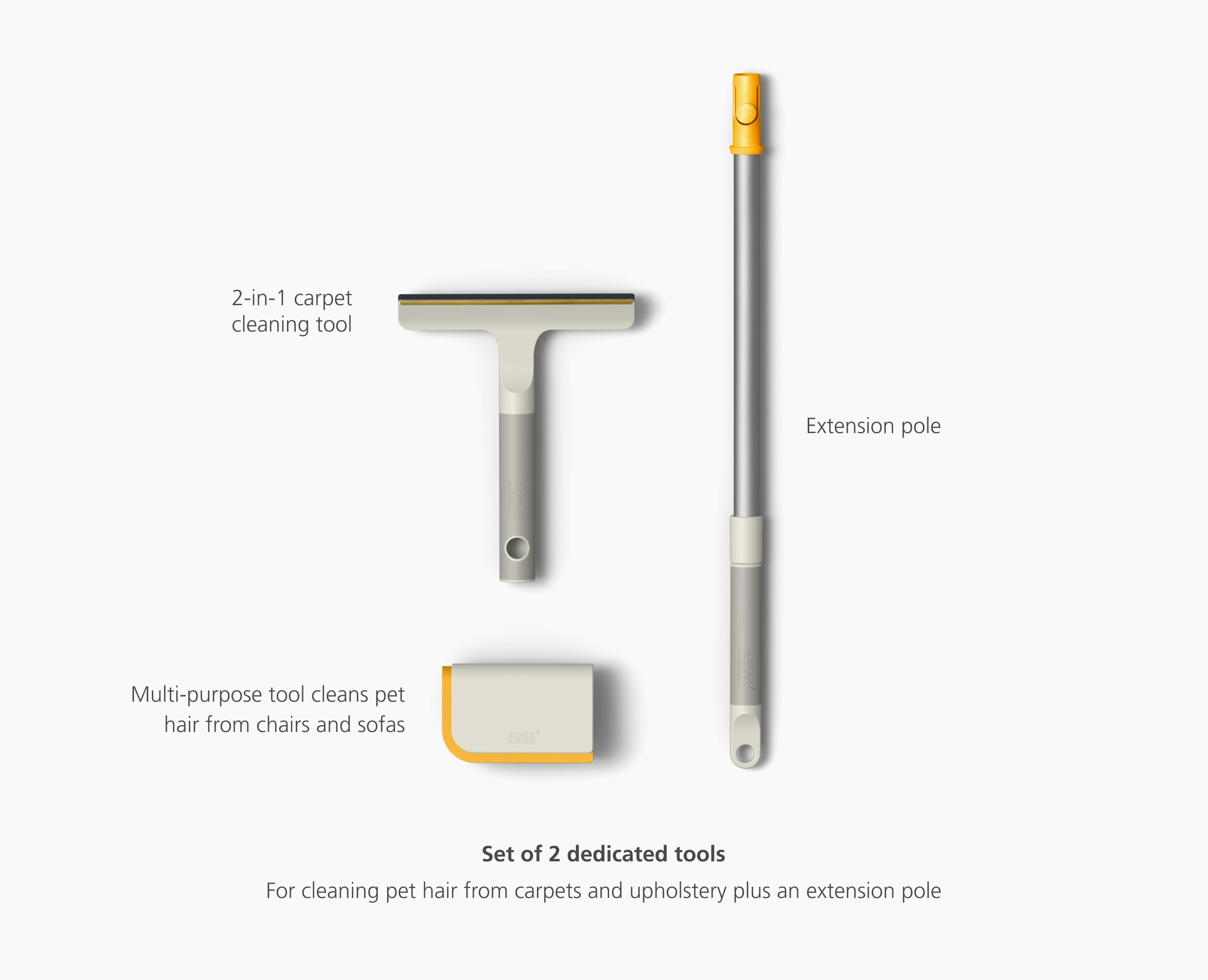 joseph-joseph-cleantech-set-3-pezzi-rimuovi-peli-animali-spazzola-per-tappeti-e- image 5