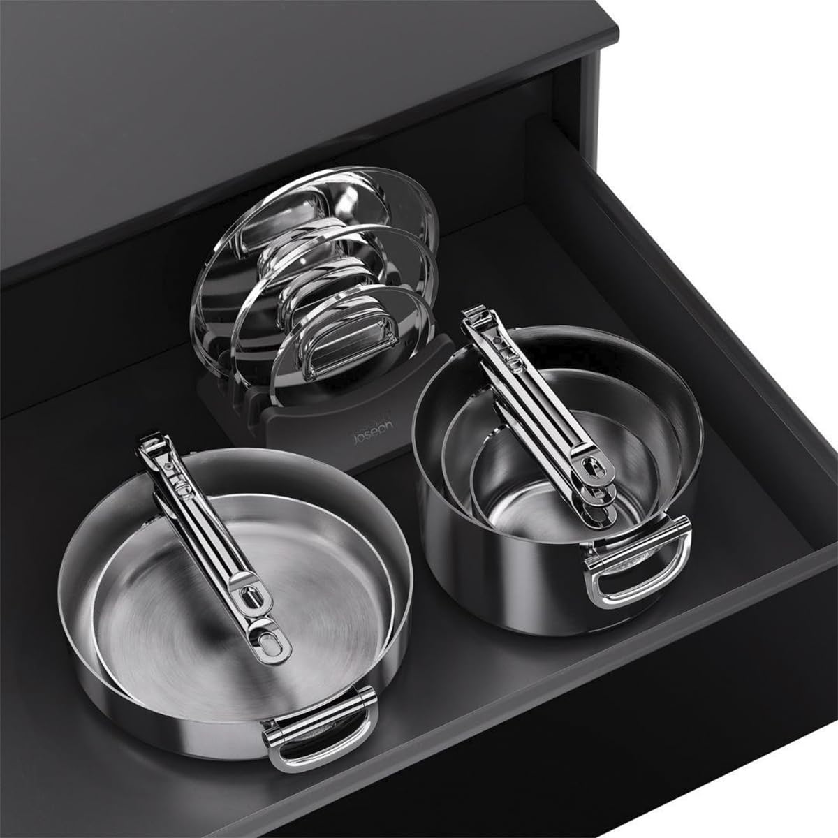 joseph-joseph-space-steel-batteria-cucina-5-pezzi-impilabile-in-acciaio-inox-3-s image 2