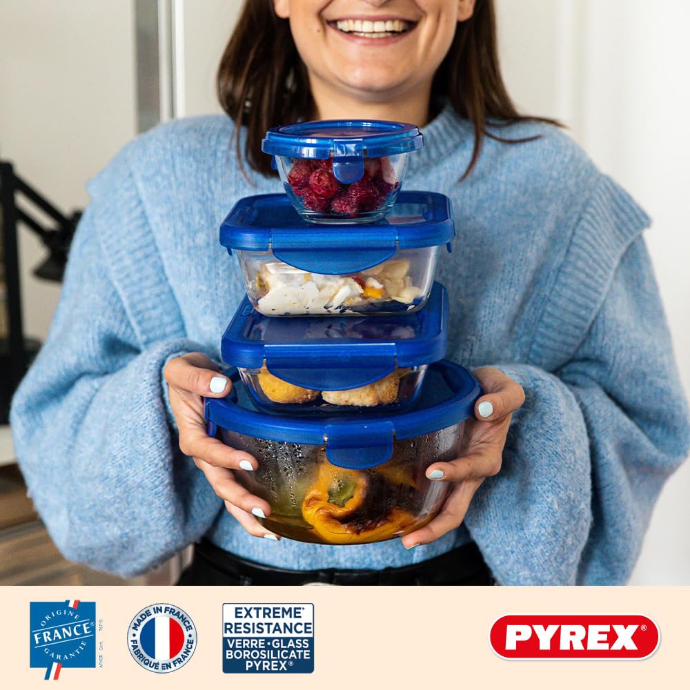pyrex-cook-go-set-7-contenitori-in-vetro-borosilicato-con-coperchi-ermetici-open image 6