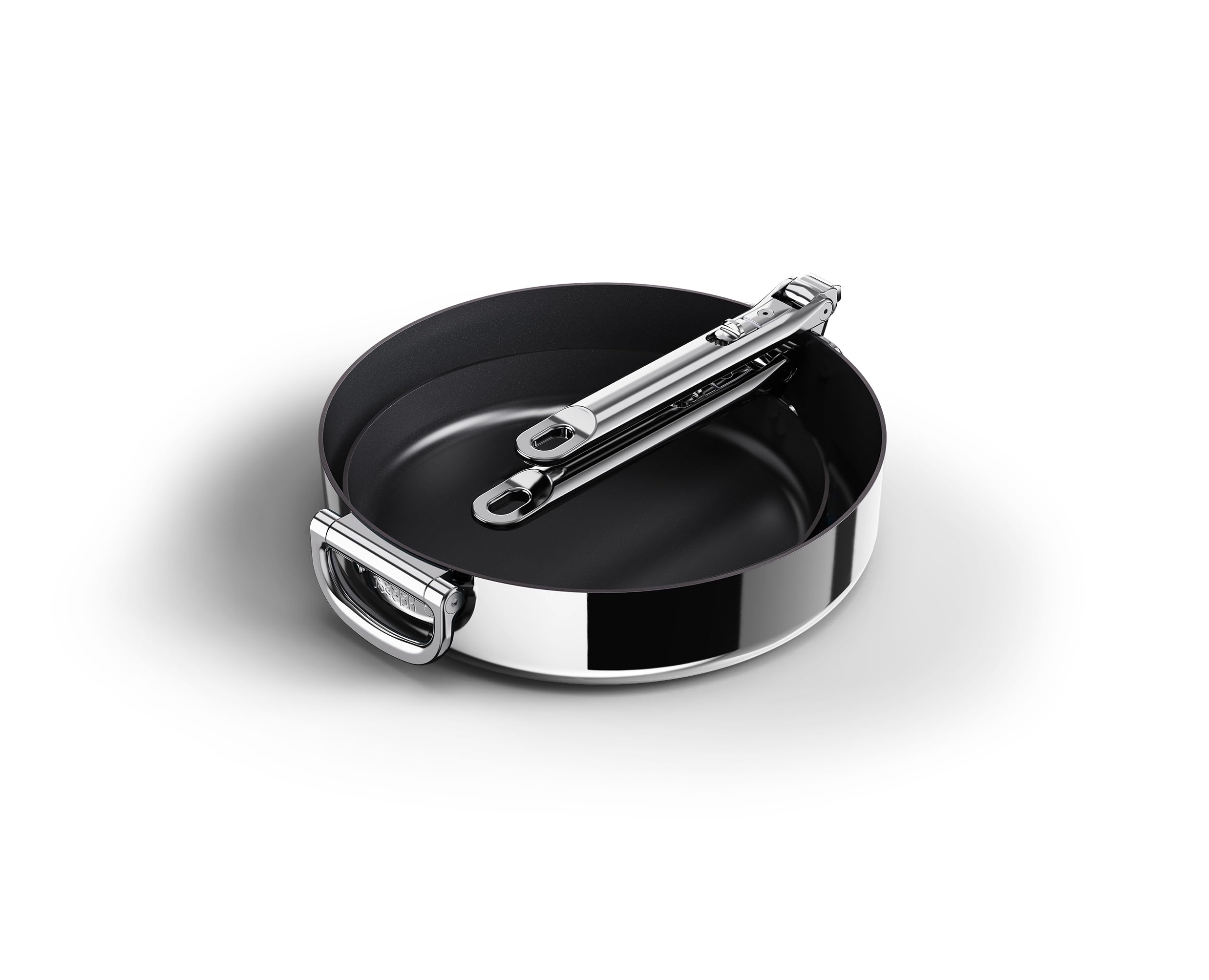 joseph-joseph-space-steel-set-2-padelle-inox-24-28-cm-antiaderenti-con-rivestime image 2