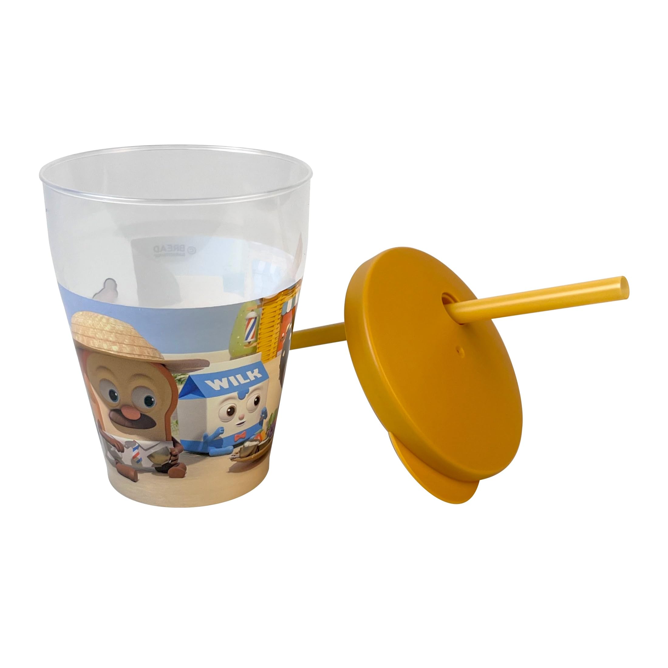snips-set-4-bicchieri-con-tappo-e-cannuccia-385-ml-decoro-barbiere-pasticcere-pl image 2