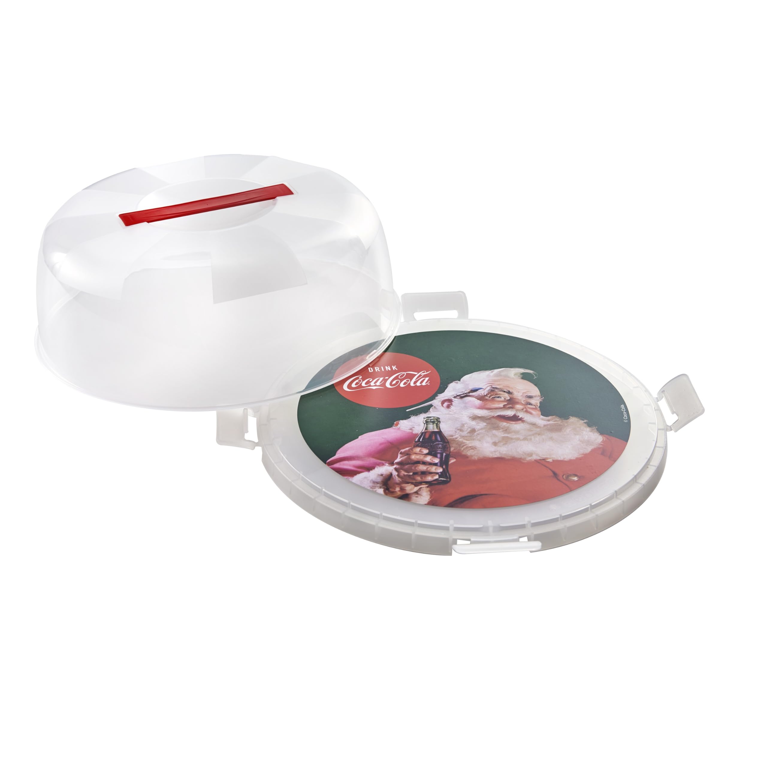snips-porta-torta-coca-cola-santa-claus-vintage-28-cm-con-4-chiusure-di-sicurezz image 4
