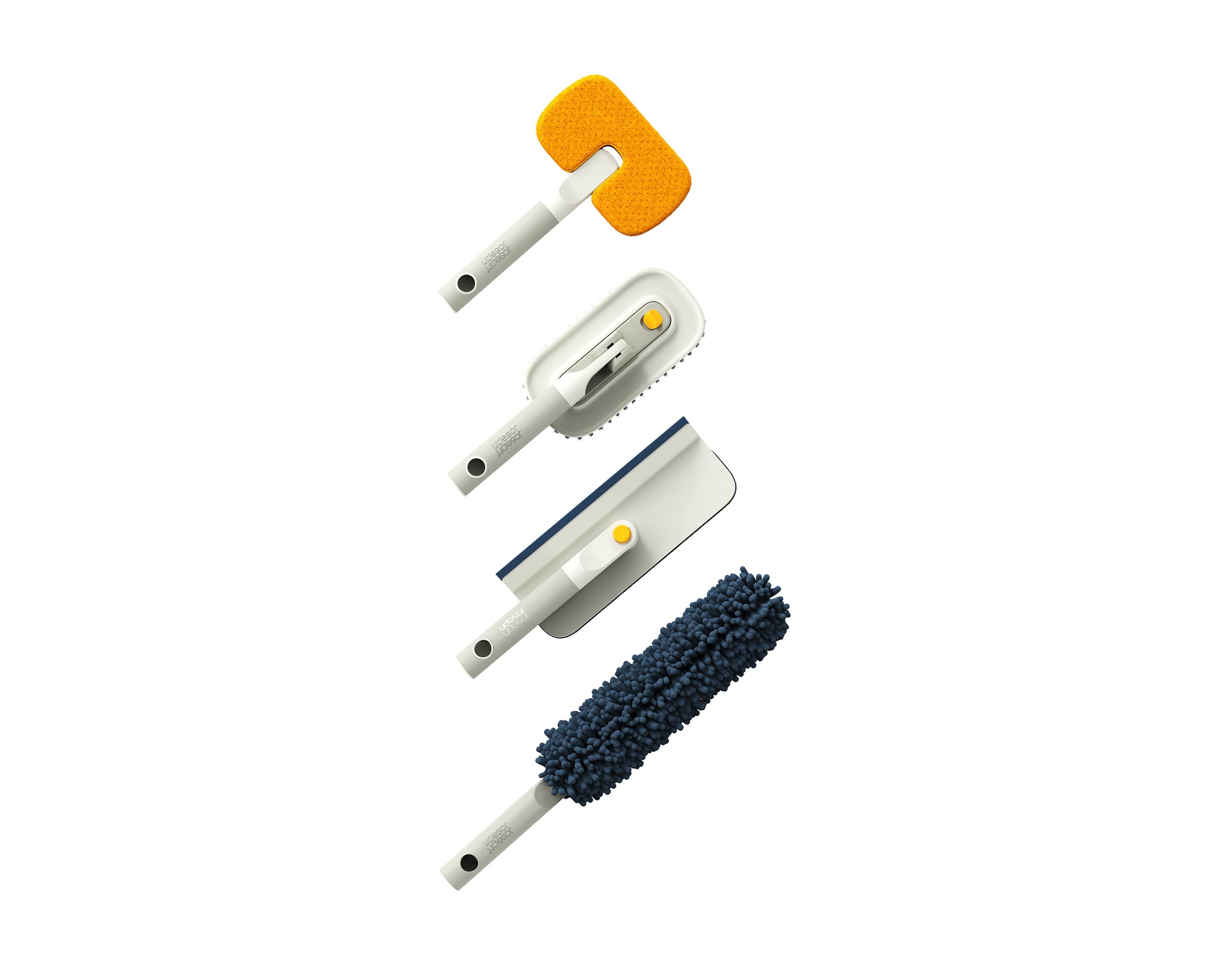 joseph-joseph-cleantech-set-di-5-spazzole-per-pulizia-profonda-con-asta-telescop image 2